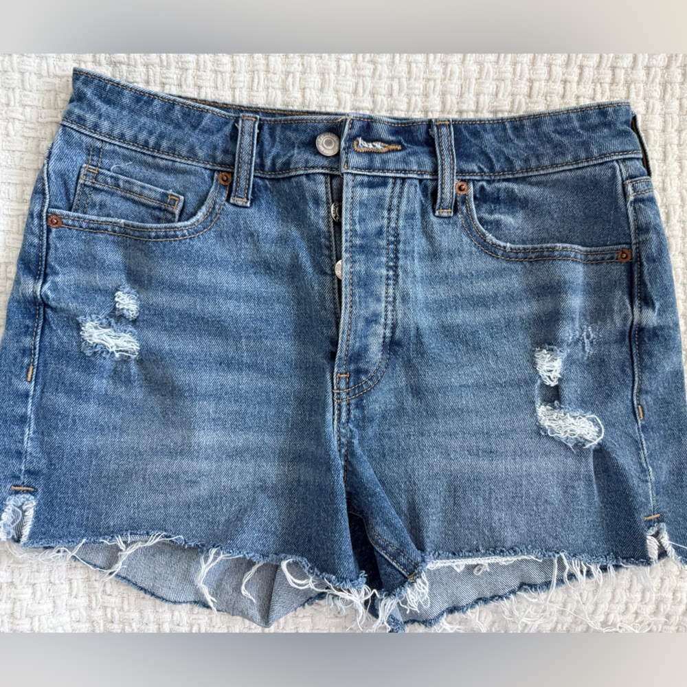 Old Navy OG straight high-rise  Blue Denim Shorts